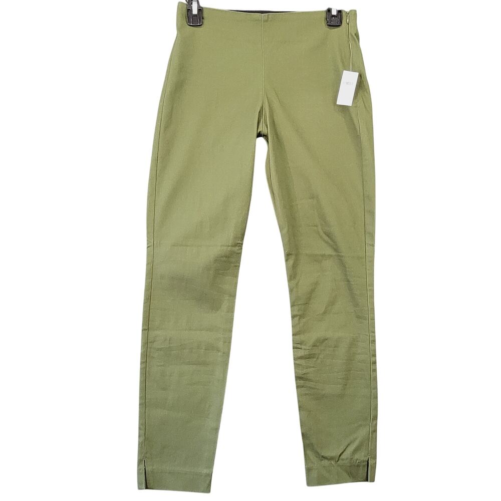 Old Navy Green Skinny Pants NEW Stretch Flat Front Midrise Womens Size 0 Juniors